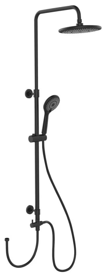 WENKO 25311100 - Sprchový set WATERSAVING SYSTEM 120 cm čierny