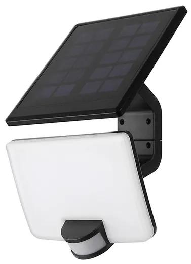 Solight WO785 Solárne svietidlo so senzorom LED, 11W, 4000K, 1200lm, IP54, čierna