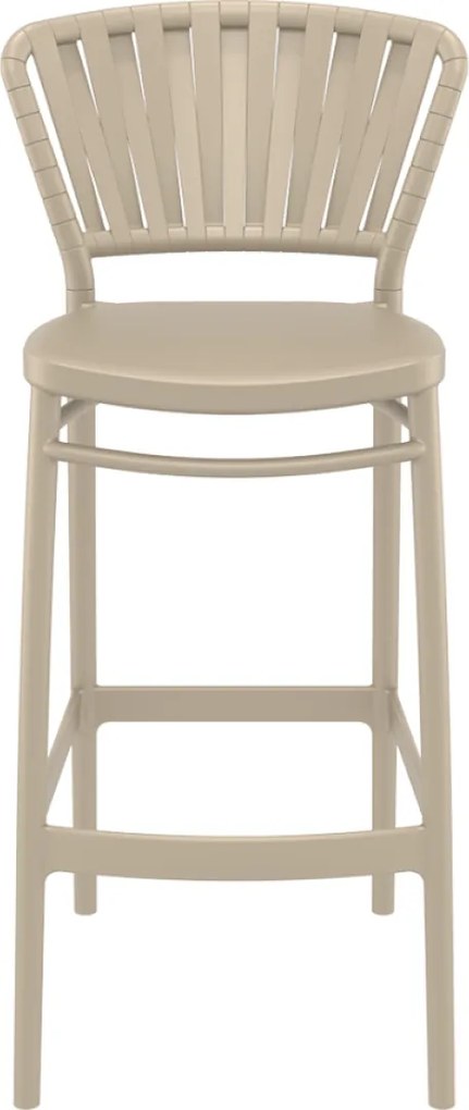 PORTOFINO BAR 75 záhradná barová stolička taupe