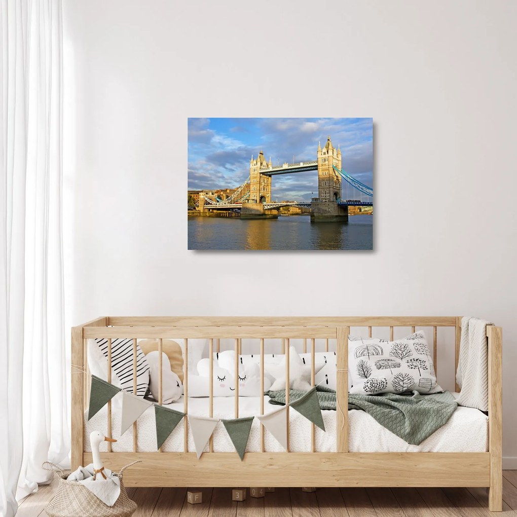 Sklenený obraz - Tower Bridge (70x50 cm)