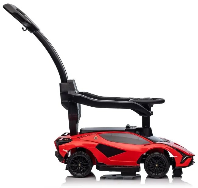 Lean Toys Detské odrážadlo Lamborghini QLS-996T s rúčkou - červené