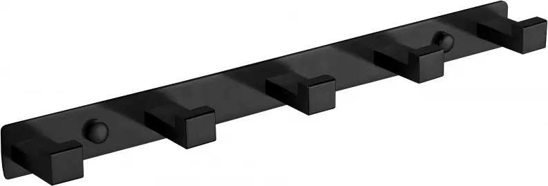 Mexen vešiak na uterák s piatimi háčikmi, čierna - 709265-70