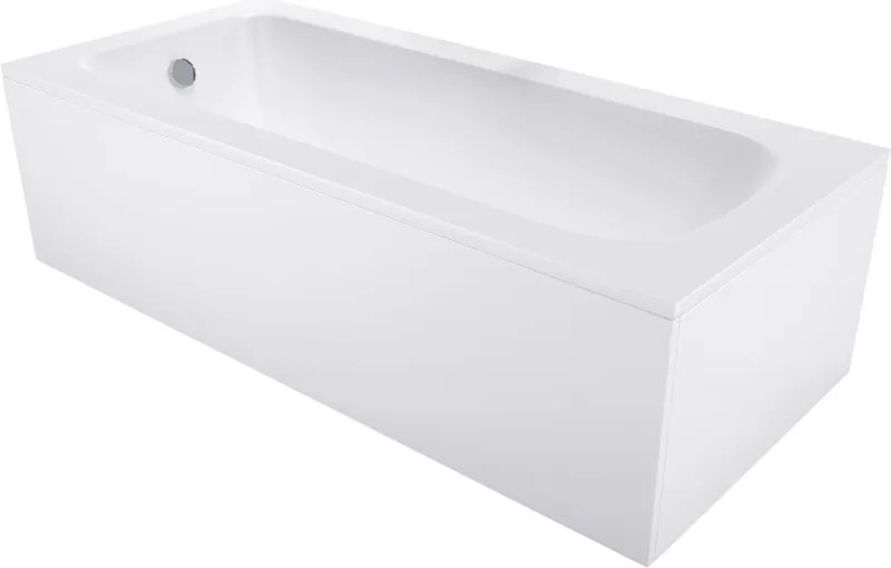 Mexen Vega Obdĺžniková vaňa 130 x 70 cm s obložením, biela - 55011307000X
