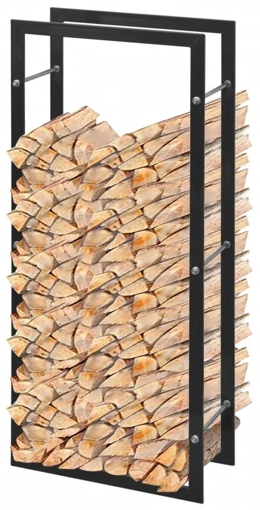 vidaXL Stojan na palivové drevo v tvare obdĺžnika so základňou 100 cm