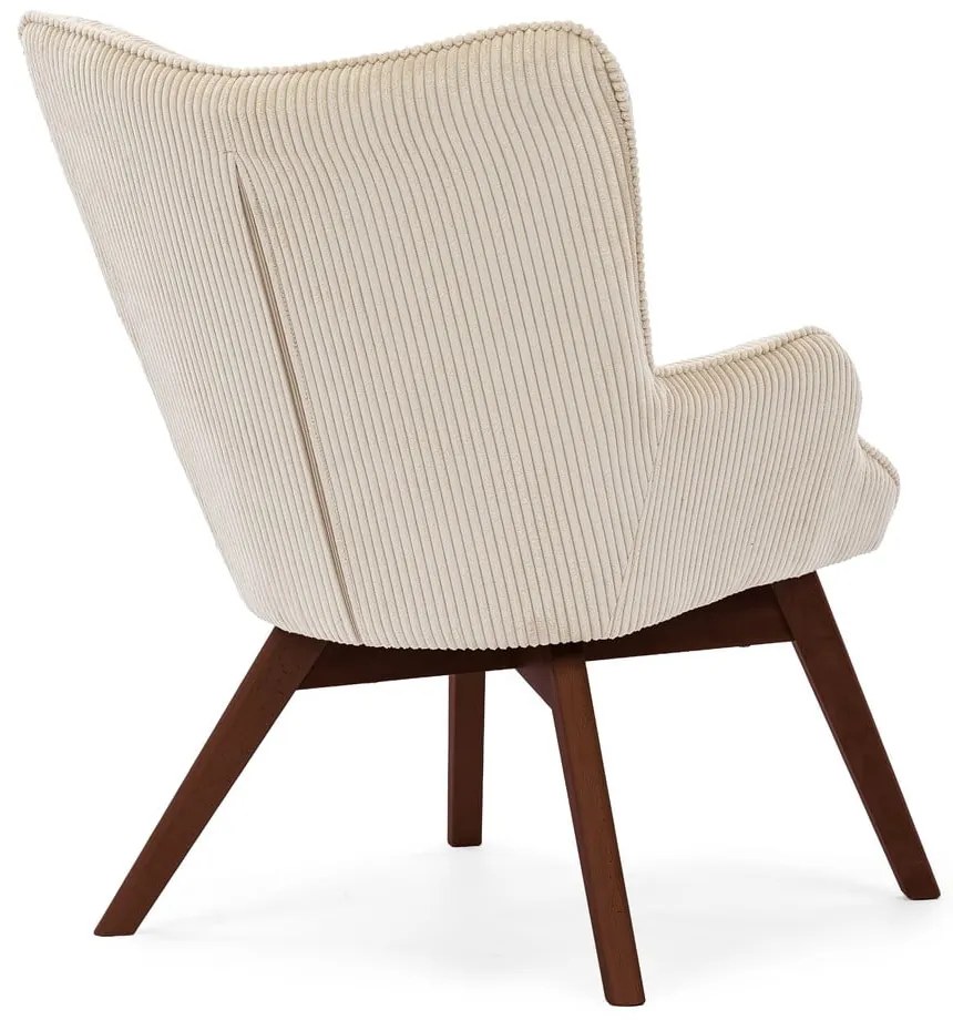 Béžové menčestrové kreslo Niko – Ropez