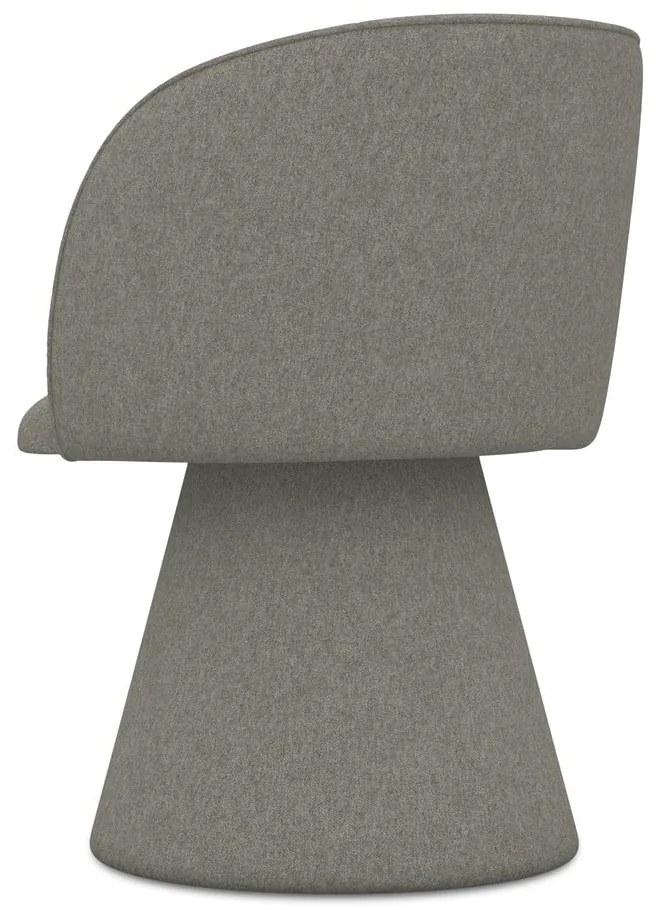 Sivé čalúnené jedálenské kreslo Maia – Makamii