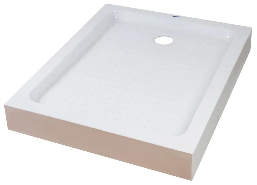 Almagro 80x120x13,5 cm Štvorcová, obdĺžniková, akrylová sprchová vanička, so sifonom