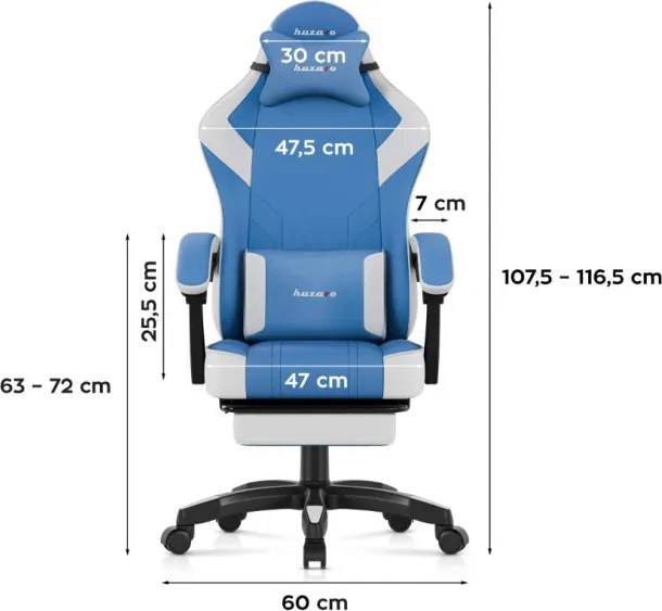 Herná stolička Force 3.7 Blue