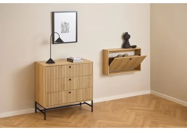 Skrinka na topánky OLIVIA dub