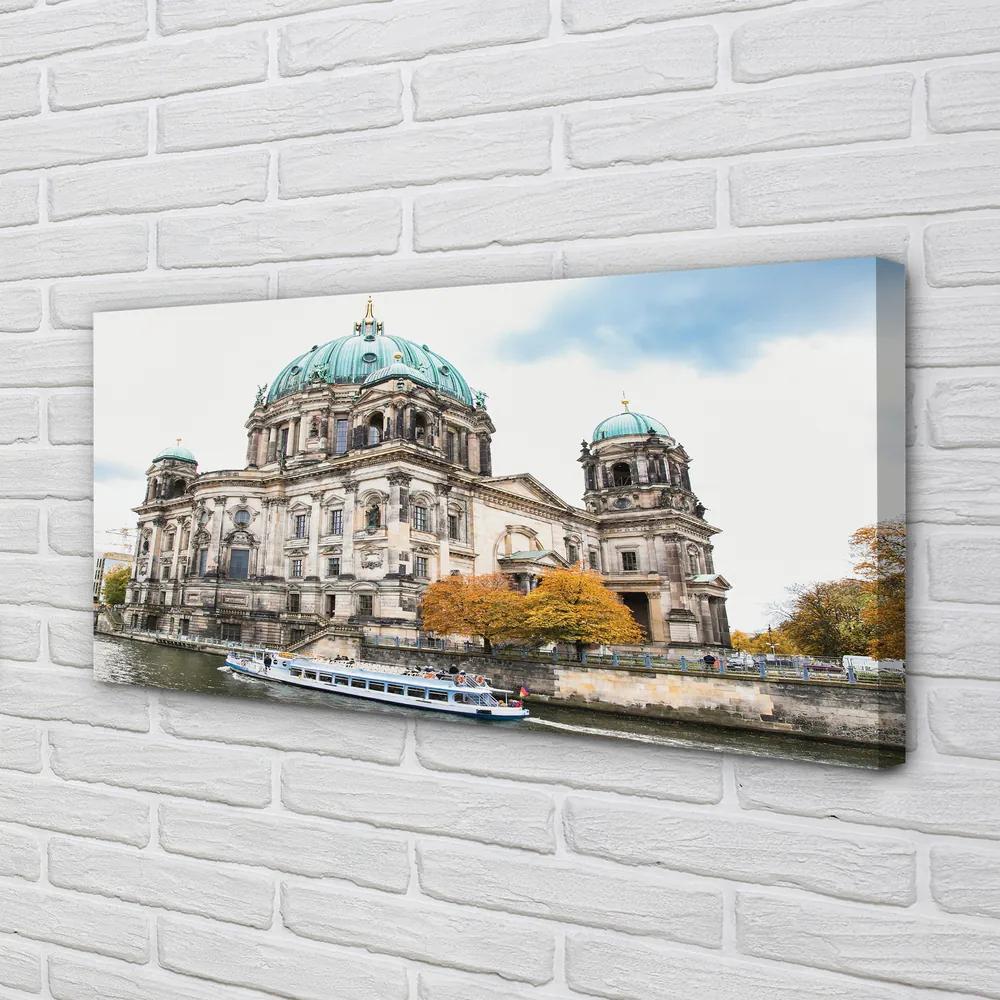 Obraz na plátne Nemecko Berlin Cathedral River 125x50 cm