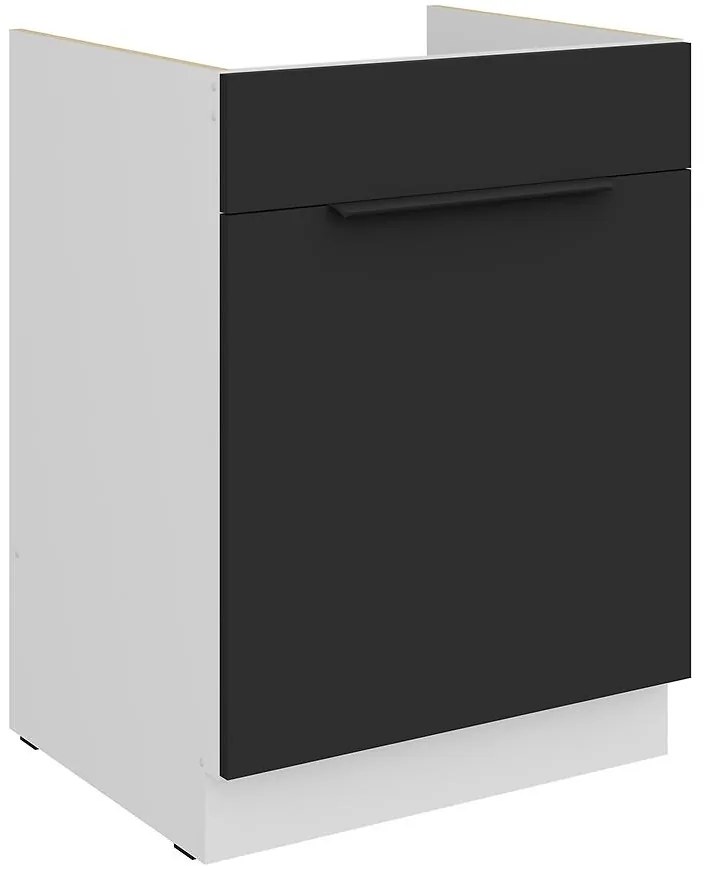 Kuchynská skrinka Aria-Bl/Wh Anti Fingerprint 60zl 1s Bb