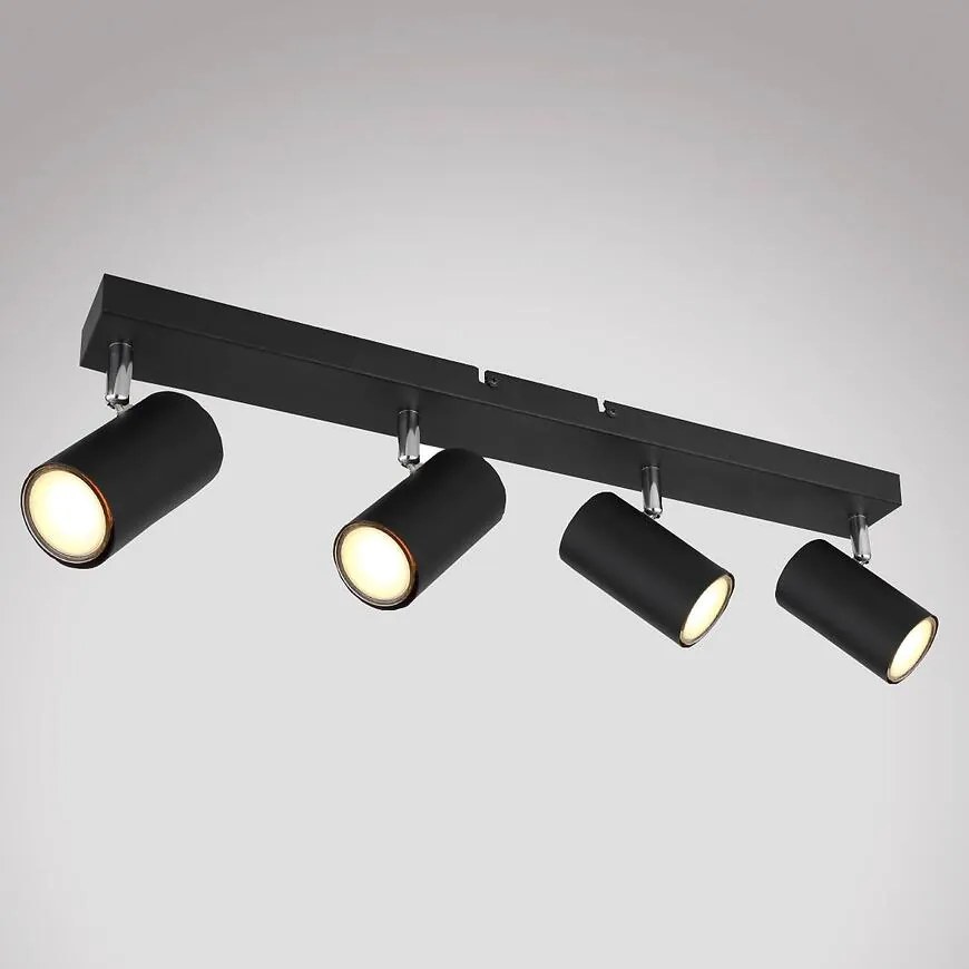 Stropné bodové svietidlo 57910-4B Čierna LS4