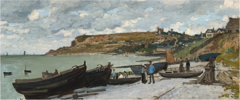 Obraz - Claude Monet, Sainte Adresse, reprodukcia (120x50 cm)