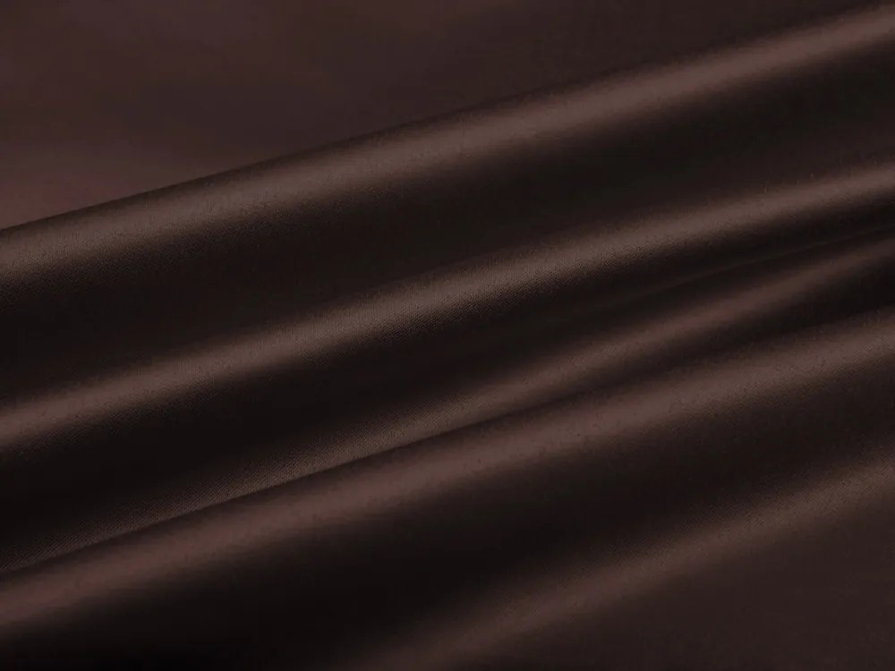 Biante Saténový obdĺžnikový obrus polyesterový Satén LUX-L042 Čokoládovo hnedý 140x220 cm
