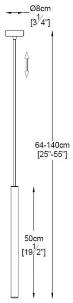 Zuma Line P0461-01A-F7F7 - LED Luster na lanku LOYA LED/5W/230V