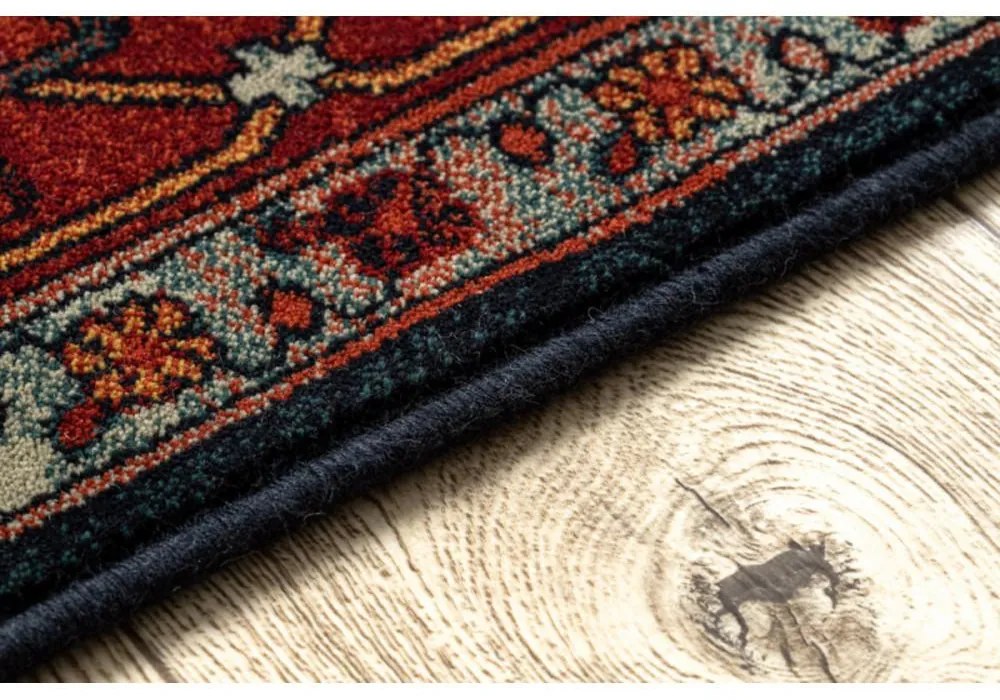 Vlnený kusový koberec Tesoro vínovo modrý 235x350cm