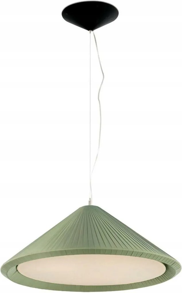Dizajnové závesné svietidlo Faro Saigon In 700, olivovo zelené, priemer. 70 cm