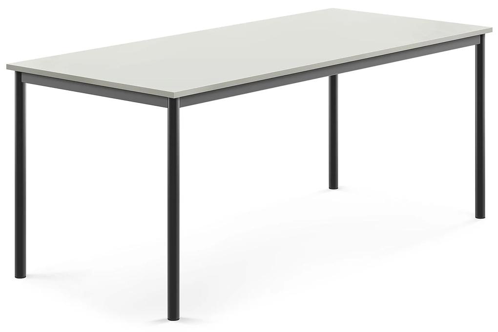 Stôl SONITUS, 1800x800x720 mm, HPL - šedá, antracit