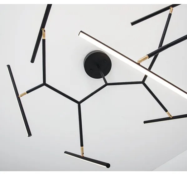 Zambelis 2072 - LED Stmievateľný luster na tyči LED/68W/230V čierna