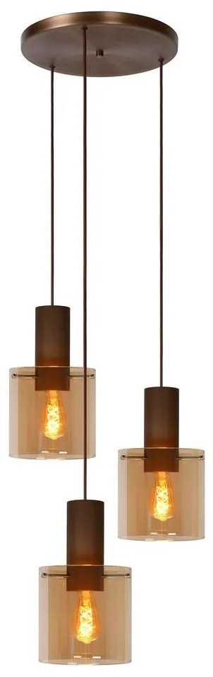 Lucide 74405/13/62 - Luster na lanku TOLEDO 3xE27/40W/230V