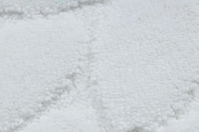 Kúpeľňový koberček SUPREME STONES kamienky, biely