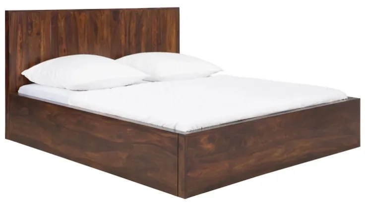 furniture-nabytek.cz - Masívna posteľ Palison z palisandrového dreva, lakovaná, hnedá – 192×212×110 cm