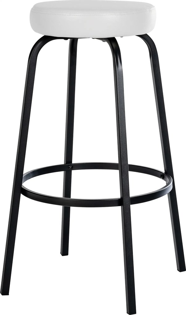 Barová stolička Kamari koženka - biela