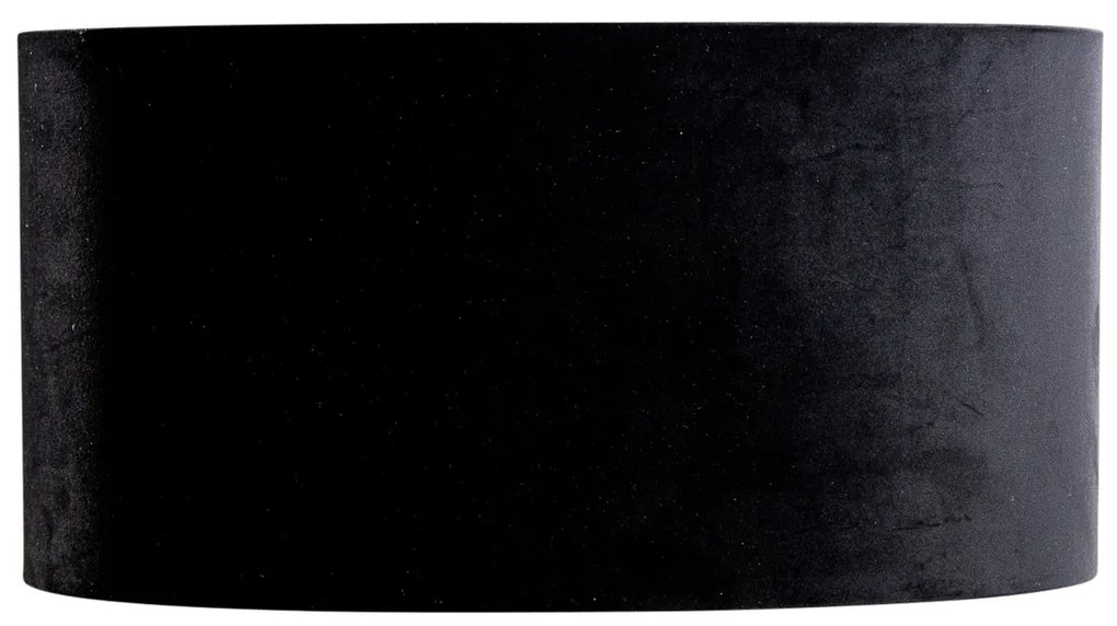 Zamatový tienidlo čierny oválny 50/33/25