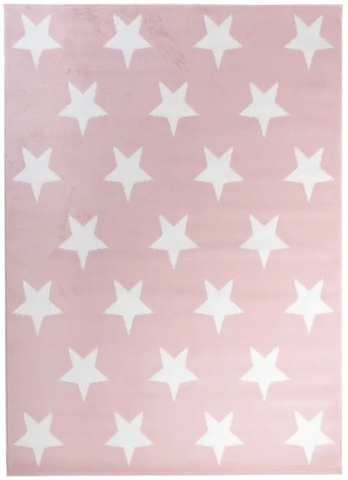 Detský koberec PINKY L896A Stars ružový
