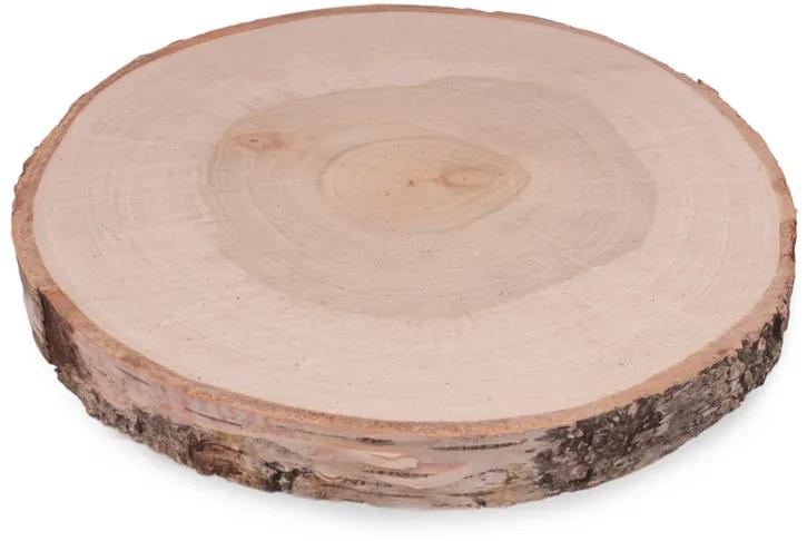 Drevobox Drevená podložka z kmeňa brezy 24-28 cm