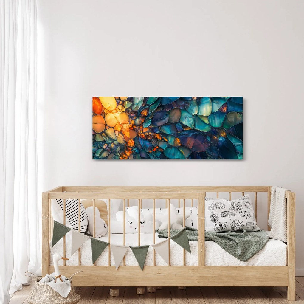 Obraz - Sklenená mozaika (120x50 cm)