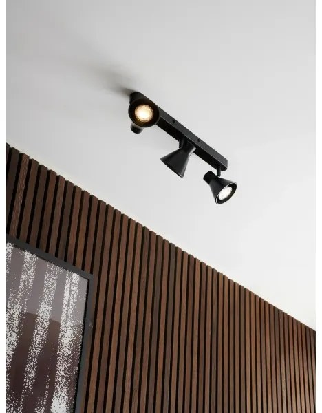 Nordlux - Bodové svietidlo EIK 3xGU10/35W/230V čierne