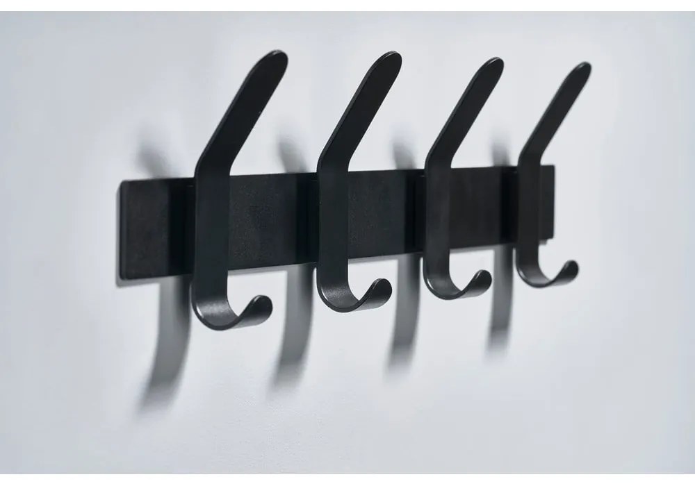 Čierny oceľový vešiak na stenu Zone A-Rack