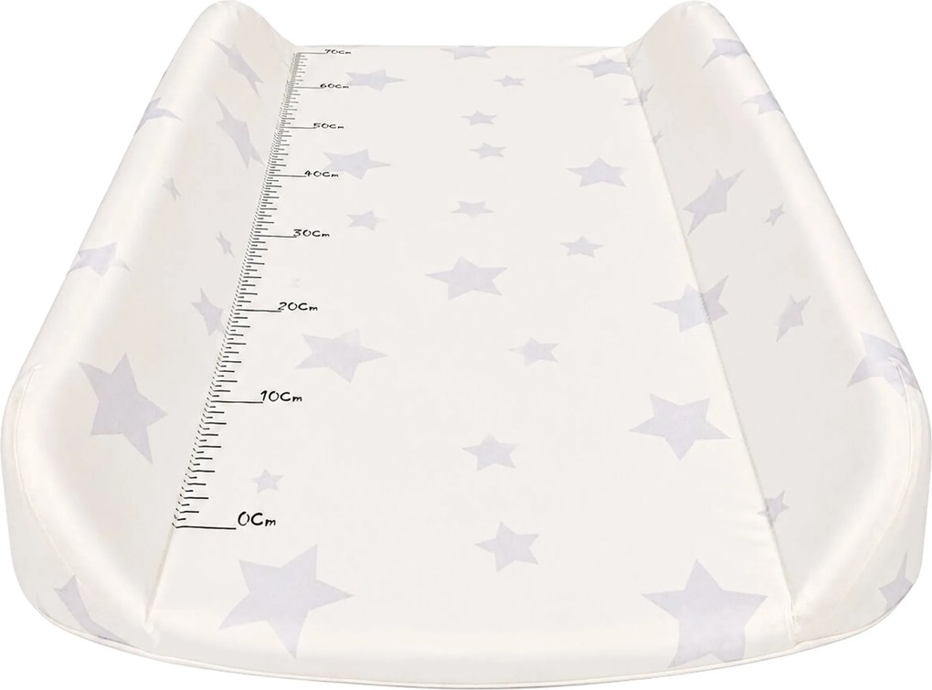 Prebaľovací nadstavec 85x50 cm ECOTOYS na postieľku/komodu, profilovaný PVC, hviezdičky