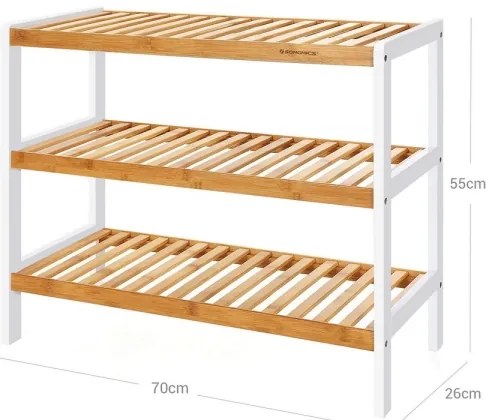 Botník MATE hnedá/biela