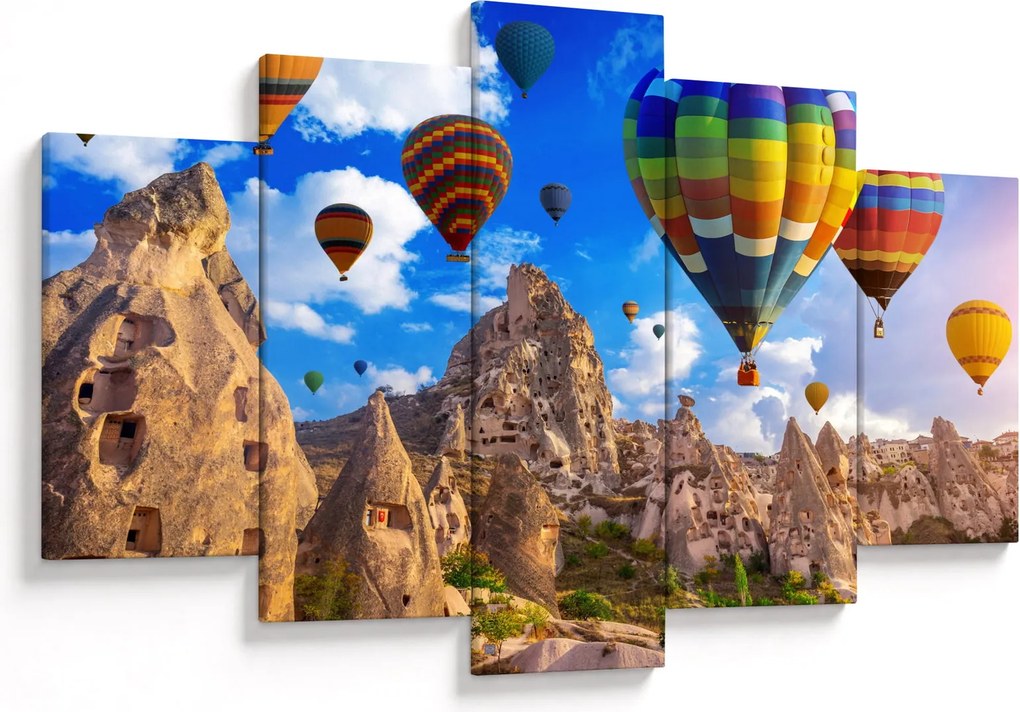 Obraz - Teplovzdušné balóny, Cappadocia, Turkey. (150x105 cm)