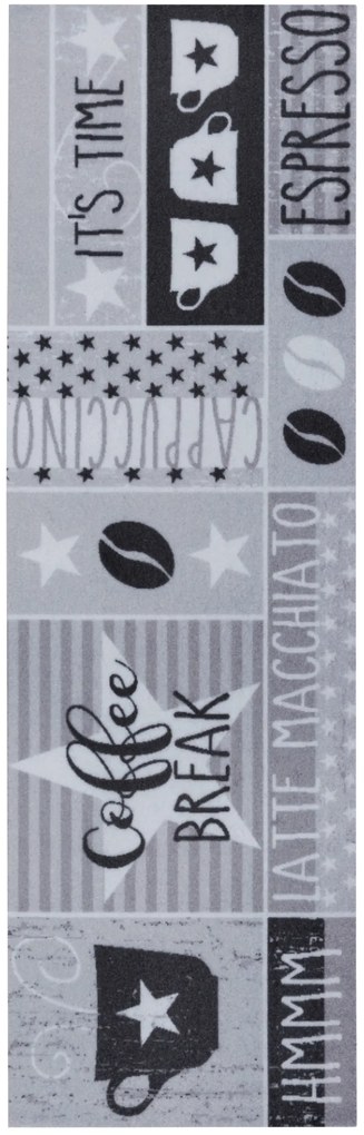Behúň Cook & Clean 105723 Grey Black White, 50x150, šedá, kuchyňa, Hanse Home