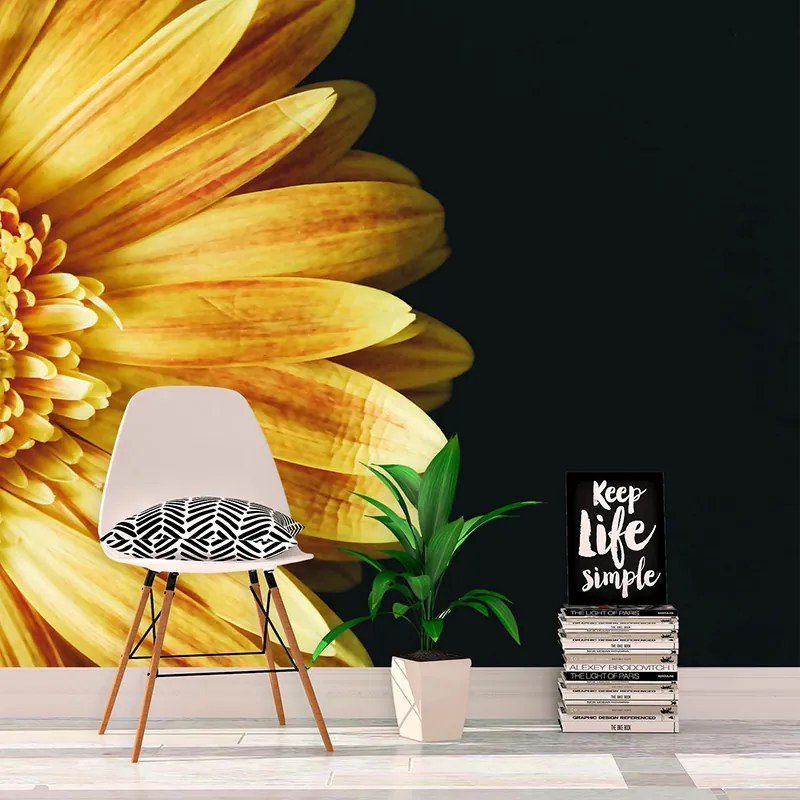 Sablio Tapeta Žltá gerbera - 125x75 cm