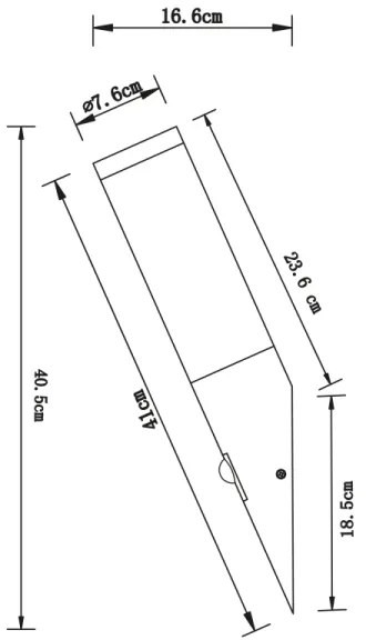 Globo 3157AS - Vonkajšie nástenné svietidlo so senzorom BOSTON 1xE27/15W/230V IP44