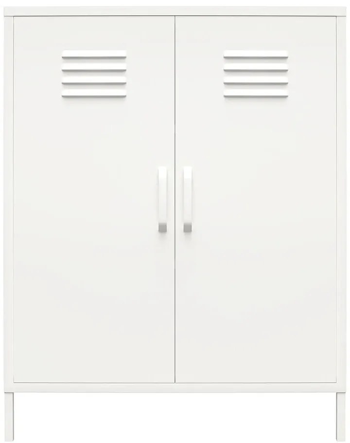 Biela kovová skrinka 40x102x80 cm Mission District – Støraa
