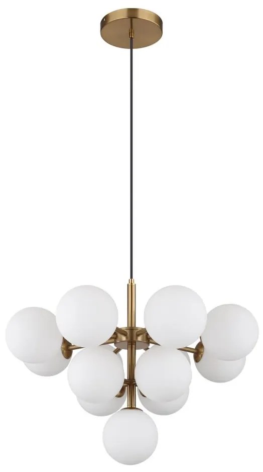 Globo 56143-13G - Luster na lanku GRAPPY 13xG9/5W/230V pr. 56 cm zlatá