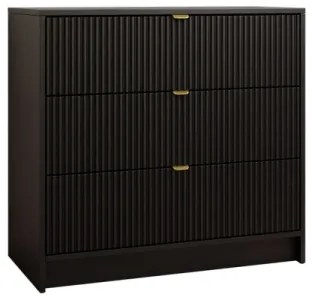 Komoda TIRENO 75x80 cm čierna