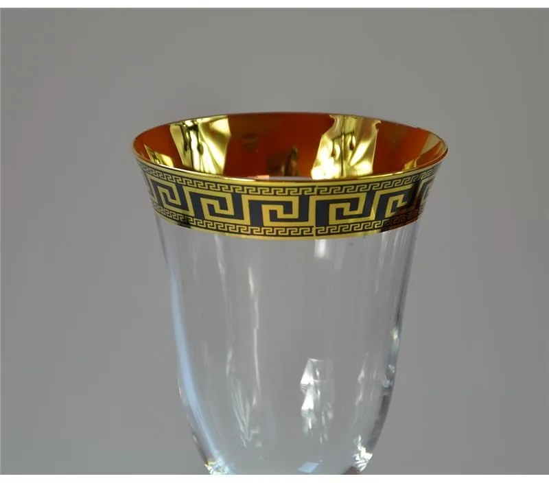 BOHEMIA ANGELA VERSO GOLD POHÁR NA VÍNO 250 ML SADA 6 KS