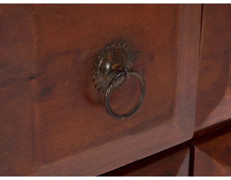 furniture-nabytek.cz - Masívna komoda lekárnika Texas z akácie, lakovaná, hnedá