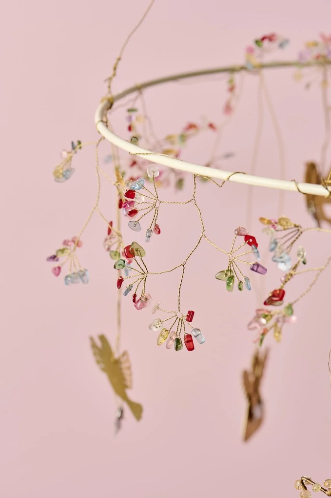 Ib Laursen Dekoratívna girlanda Coloured Beads 180 cm