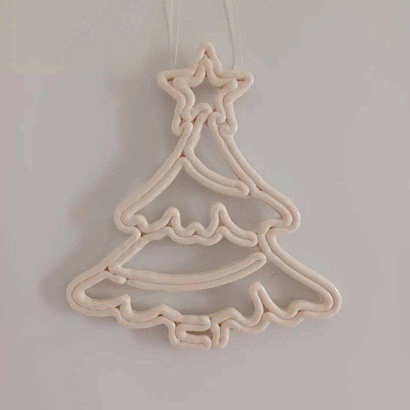 DECOLED Vánoční stromeček, 30 cm, bílá