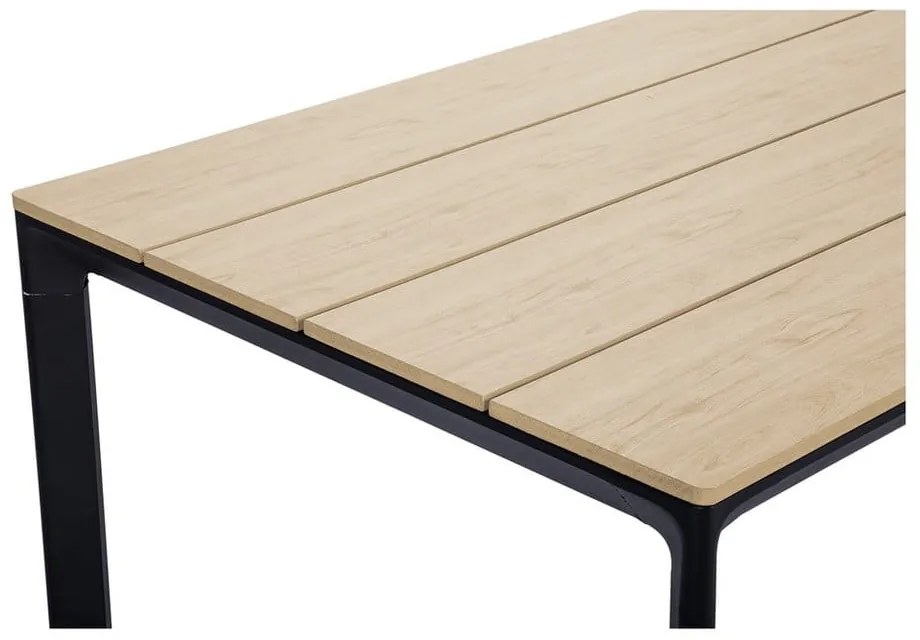 Súprava 4 čiernych jedálenských stoličiek Kai a prírodného stola Thor - Bonami Essentials