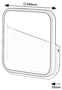 Rabalux 71086 - LED Nástenné svietidlo RAZZI LED/13W/230V 4000K čierna