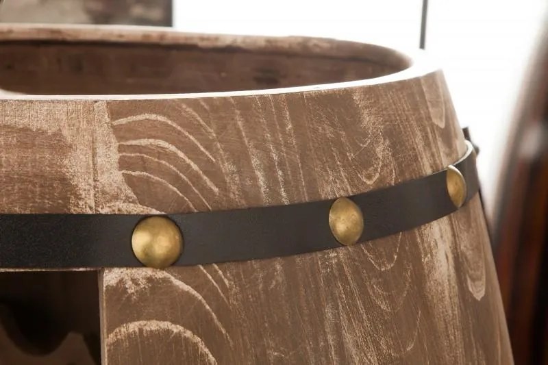Invicta Interior - Elegantný stojan na víno BODEGA 80 cm, borovica, prírodný