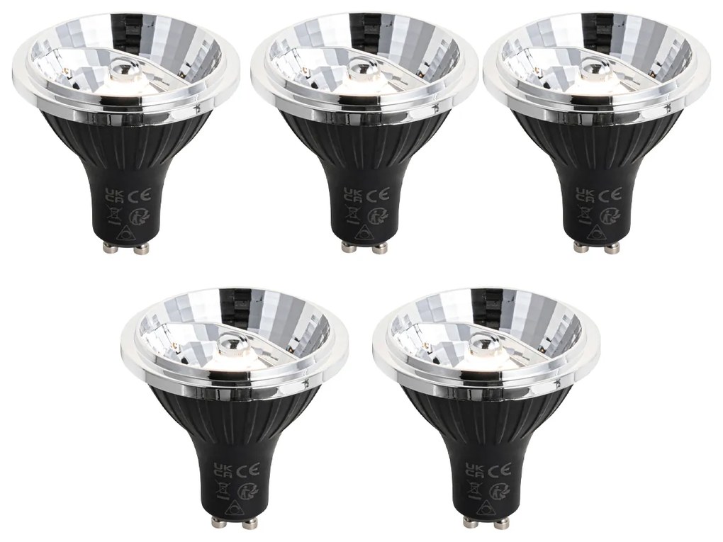 Sada 5 ks GU10 Stmievateľná LED žiarovka 70mm 6.5W 600LM 3000K